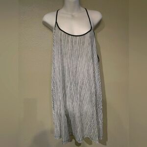 Vans black and white striped racerback casual dress size XL